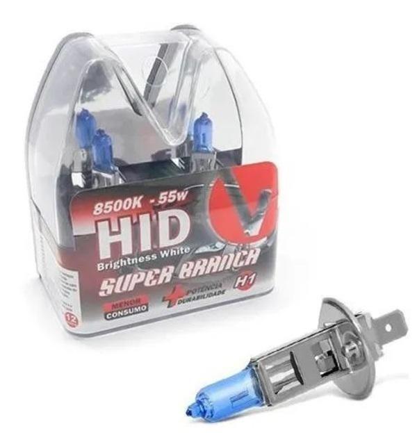 Lâmpada Super Branca H1 8500K 55W Homologada - Velox Parts - Vx